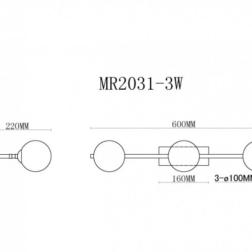 Настенный светильник Valency MR2031-3W