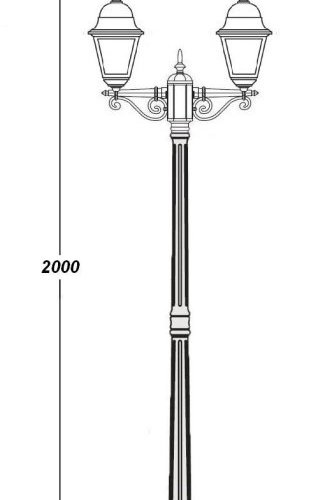 Наземный фонарь QUADRO M 79908MA Bl