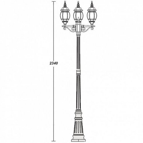 Наземный фонарь Oasis Light 83409S B Bl