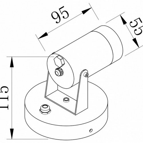 Прожектор уличный Maytoni Scope O025WL-01B