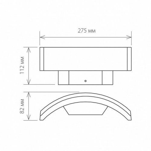 Уличный настенный светильник Elektrostandard 1671 TECHNO LED черный Asteria D