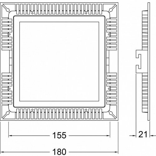 Встраиваемый светильник Deko-Light LED Panel Square 15 565158