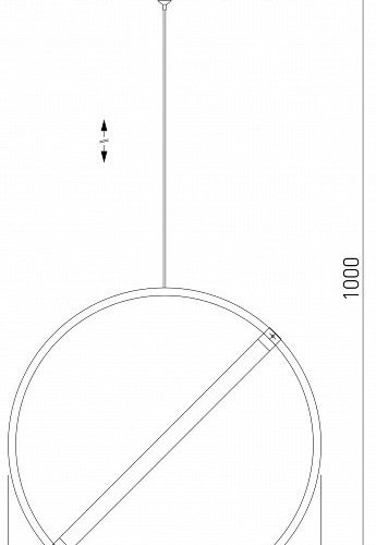 Подвесной светодиодный светильник Eurosvet Element 90281/1 хром