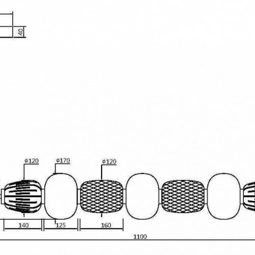 Подвесной светильник Pattern MOD267PL-L42G3K