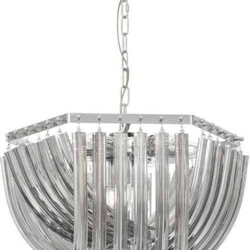 Подвесная люстра Lumina Deco Boscone LDP 7044-550 CHR+GY