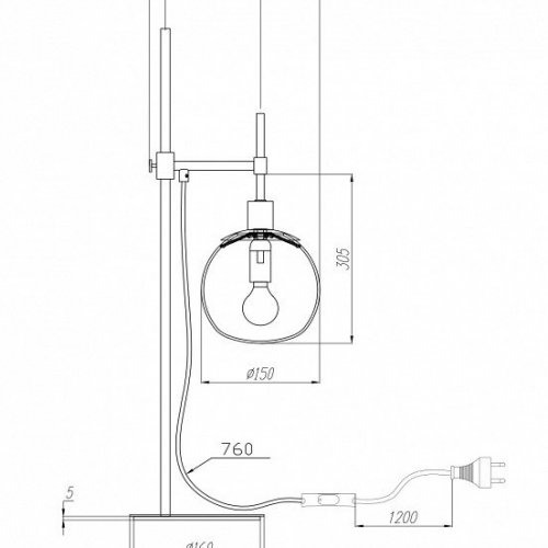 Настольная лампа Maytoni Erich MOD221-TL-01-N