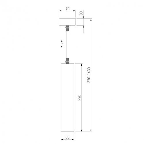 Подвесной светодиодный светильник Elektrostandard Single 50161/1 Led a057418