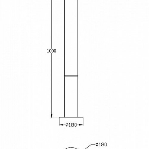 Наземный светильник Maytoni Ginza O041FL-L30B3K