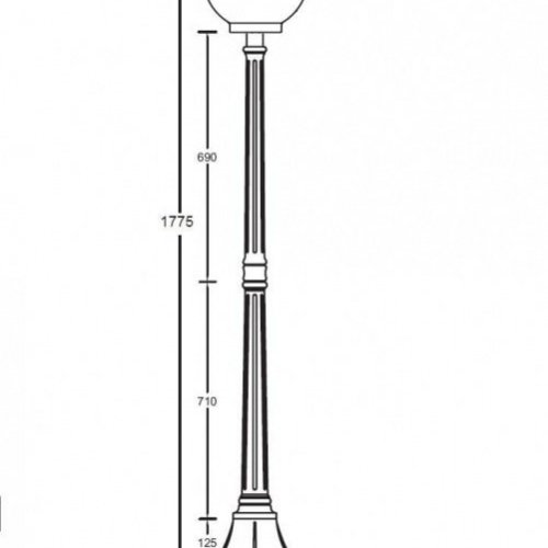 Наземный фонарь Oasis Light 88208S Bl