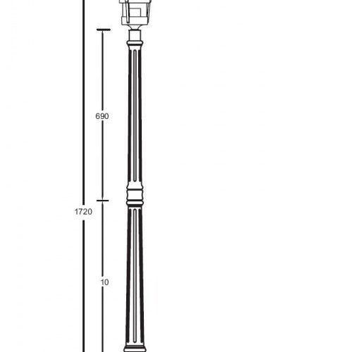 Наземный фонарь Oasis Light 68908 Bl