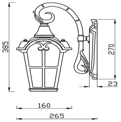 Настенный светильник Maytoni Outdoor O413WL-01BZ