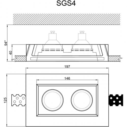 Встраиваемый светильник Artpole SGS4