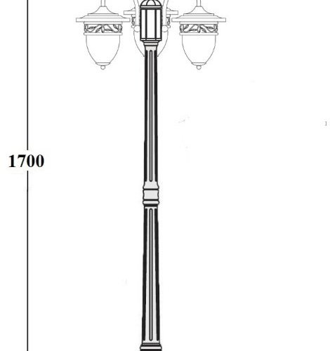 Наземный фонарь Oasis_Light KRAKOV 1 L 87208LB/18 Gb