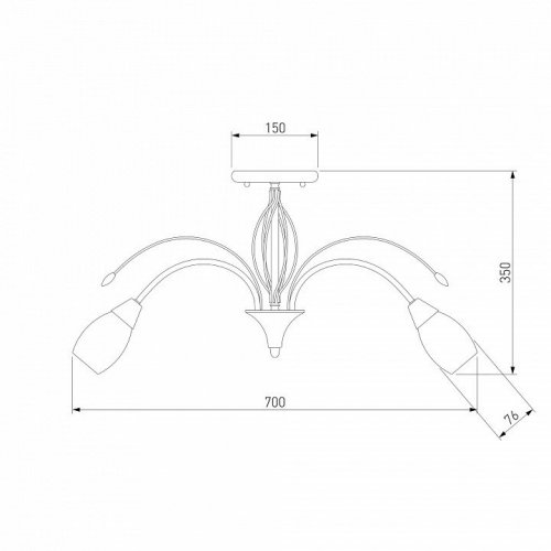 Потолочная люстра Eurosvet 22080/9 золото