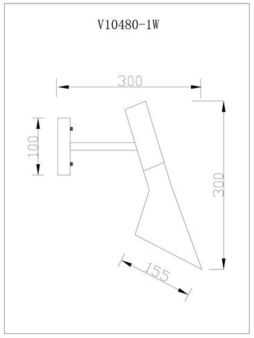 Настенный светильник Moderli Turin V10480-1W