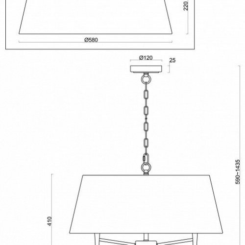 Подвесная люстра Rosemary FR2190PL-05N1