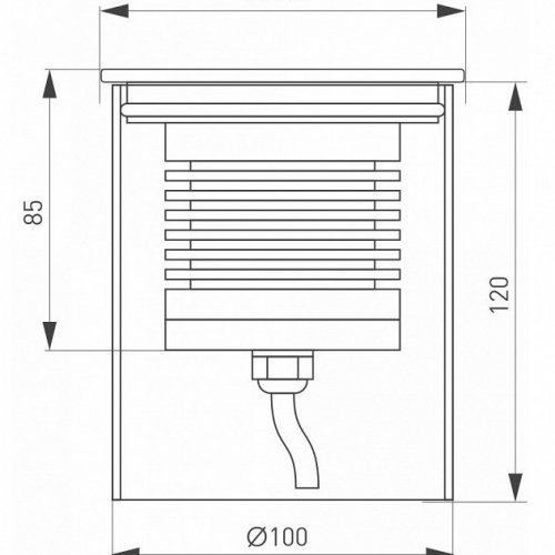 Ландшафтный светодиодный светильник Arlight LTD-Ground-R110-15W Warm3000 026450(1)