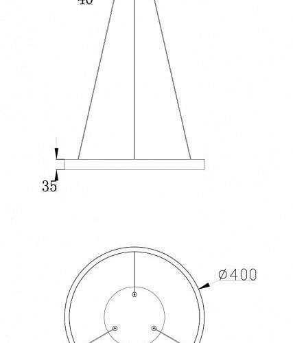 Подвесной светодиодный светильник Maytoni Rim MOD058PL-L22W4K