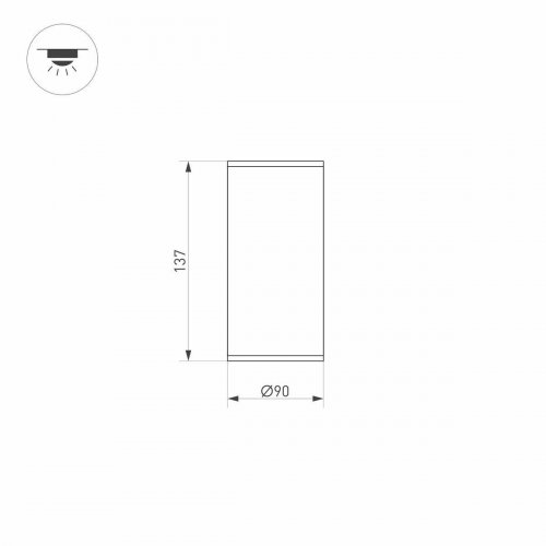 Уличный светодиодный светильник Arlight LGD-Forma-Surface-R90-12W Warm3000 037261