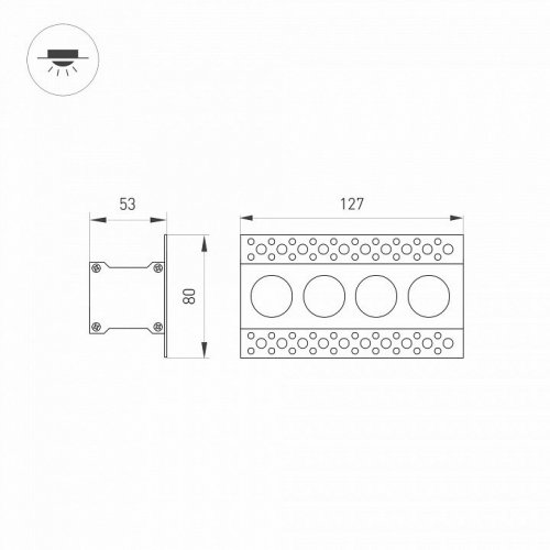 Точечный светильник Arlight MS-ORIENT-BUILT-TRIMLESS 032224