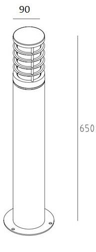 Наземный фонарь Oasis Light BRISBANE 61833-650 R