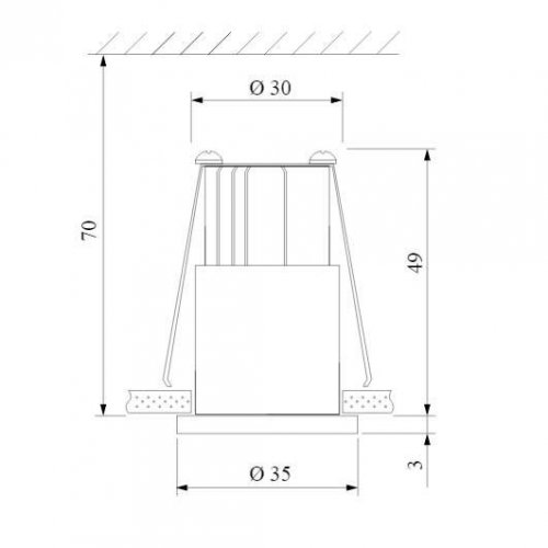 Встраиваемый светодиодный светильник Elektrostandard 15269/LED черный a056022