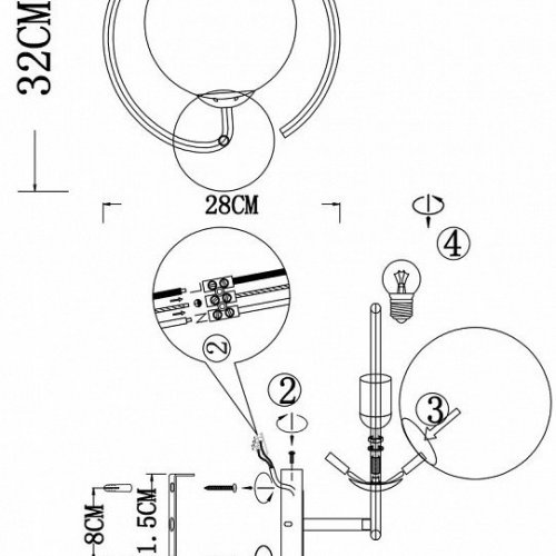 Бра ST Luce Galio SL418.401.01