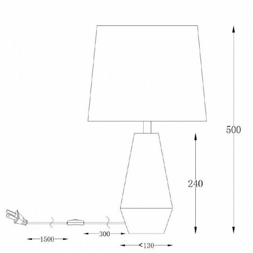 Настольная лампа Maytoni Calvin Table Z181-TL-01-B