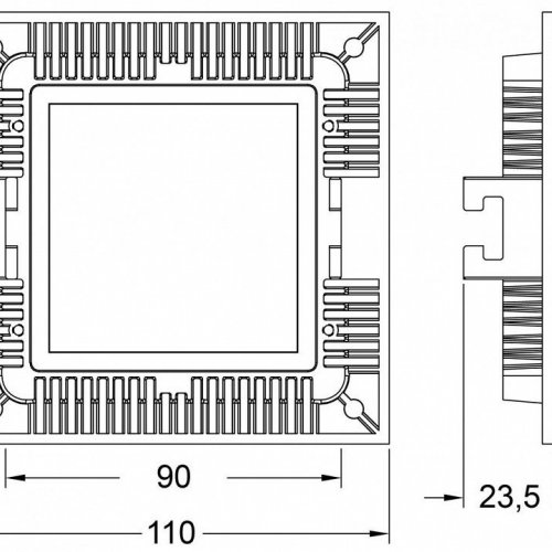 Встраиваемый светильник Deko-Light LED Panel Square 8 565152