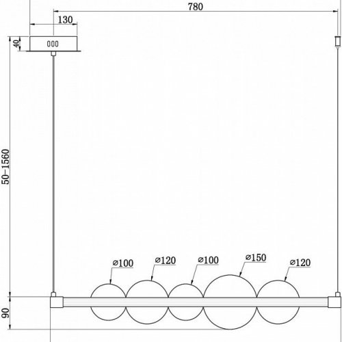 Подвесной светильник Glaze FR5396PL-L11BS