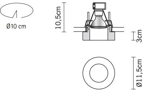 Точечный светильник Faretti D27F1535