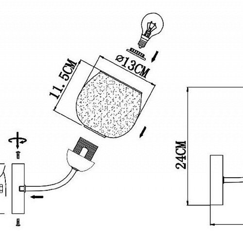 Бра EVOLUCE Tratti SLE1136-301-01