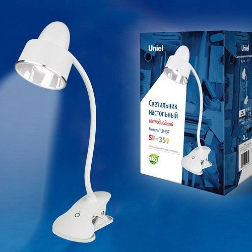 Настольная лампа (UL-00004139) Uniel TLD-557 Beige/LED/350Lm/5500K/Dimmer