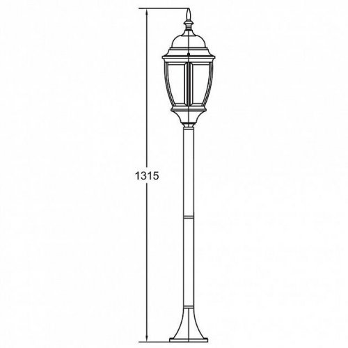 Наземный фонарь Oasis Light 91206L Bl