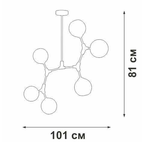 Потолочная люстра V3790-0/6PL