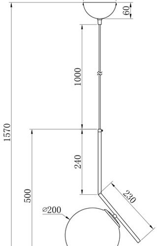 Потолочная люстра K2GP-825BR-S