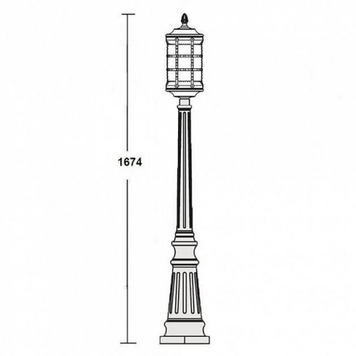 Наземный фонарь Oasis Light 81211 Bl