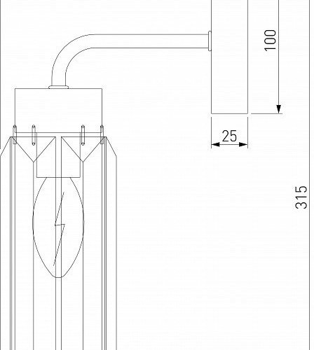 Бра Eurosvet Gilian 60163/1 латунь