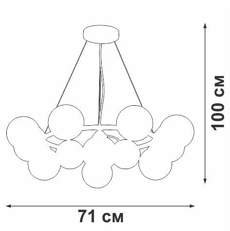 Подвесная люстра Vitaluce V48410 V48410-8/12S