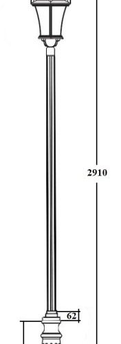 Наземный фонарь ROMA L 95210L B2 Bl