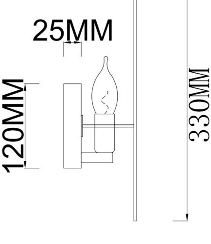 Настенный светильник Wertmark Palma WE520.01.711