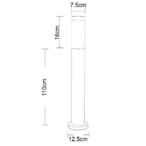 Столб Arte Lamp Salire A3157PA-1SS