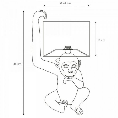 Настольная лампа Lucide Extravaganza Chimp 10502/81/30