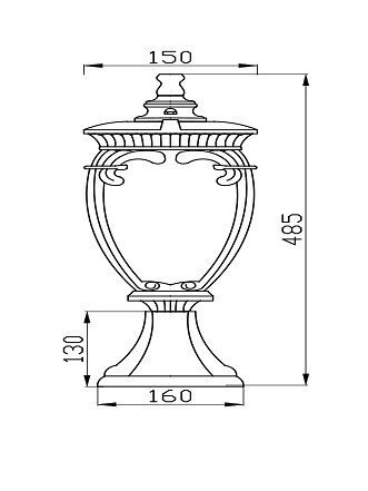 Уличный светильник Maytoni Fleur O414FL-01BZ