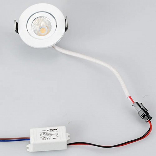 Встраиваемый светильник Arlight LTM-R50WH 5W Warm White 25deg