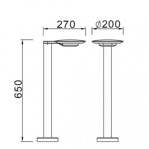 Наземный светильник Oasis Light W2257S-650