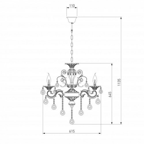 Подвесная люстра Bogates Tivoli 294/6 Strotskis