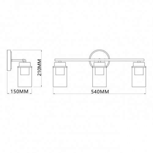 Настенный светильник Escada Dinasty 2118/3A