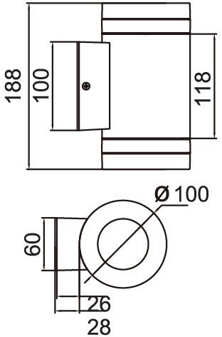 Архитектурная подсветка Oasis Light TUBE 6046 Bl