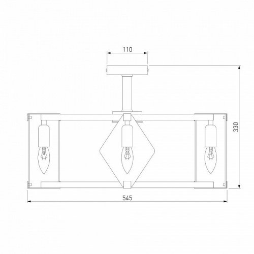 Потолочная люстра Eurosvet Aragon 60126/5 черный Smart